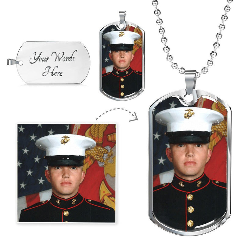 Dog Tag Necklace with Engraving - Add Your Photo - The Best Shop 4U