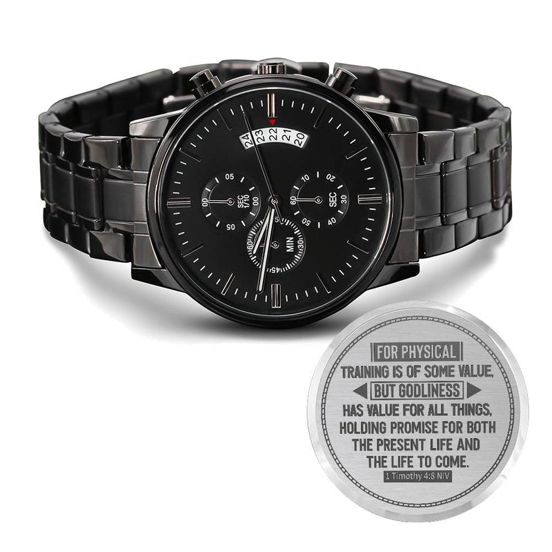 Godliness Has Value for All Things (1 Timothy 4:8) – Men's Watch - The Best Shop 4U