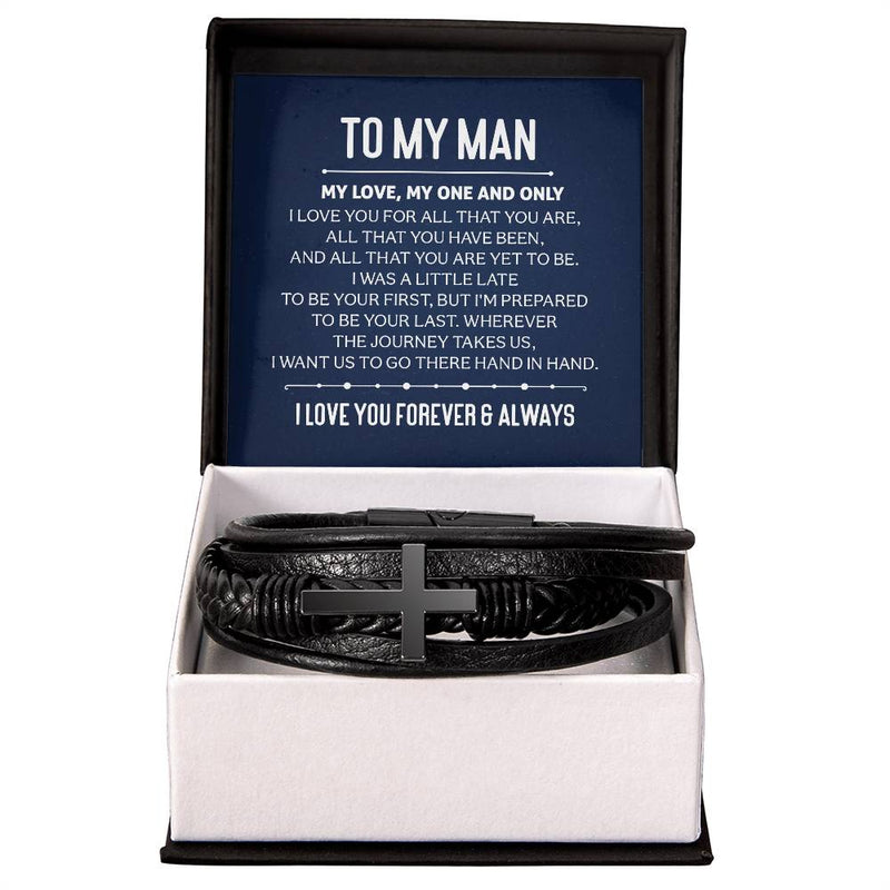 My One and Only - Leather Cross Bracelet - The Best Shop 4U