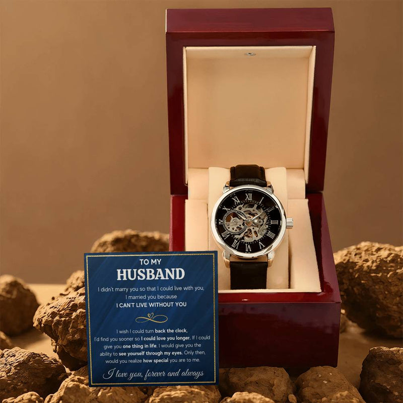 To My Husband Eyes – Openwork Watch - The Best Shop 4U