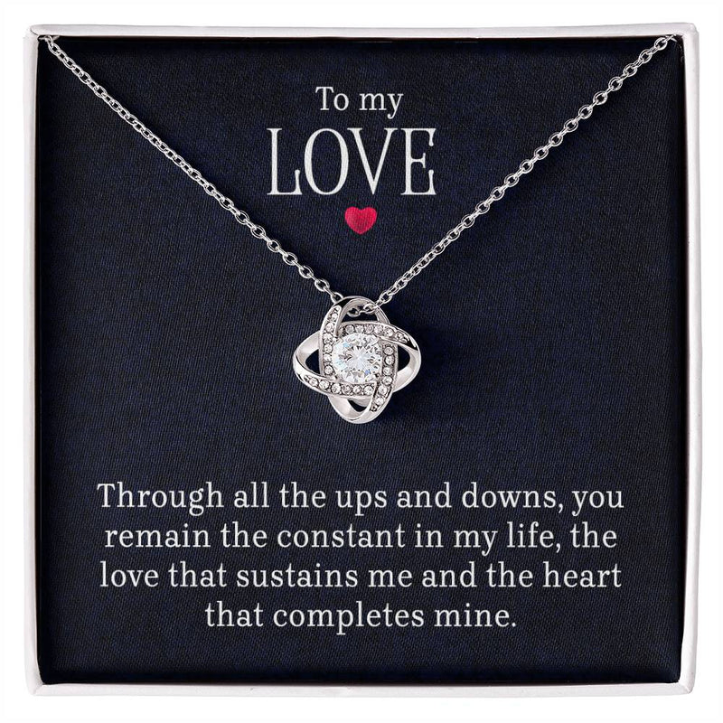 To My Love - Lov eKnot Necklace - The Best Shop 4U