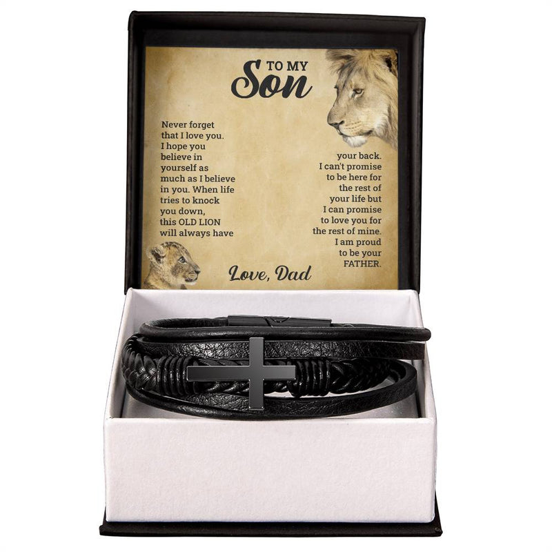 To My Son - Cross Bracelet - The Best Shop 4U