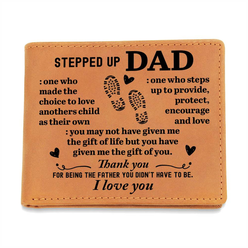 To My Stepdad Choice to Love – Leather Wallet - The Best Shop 4U