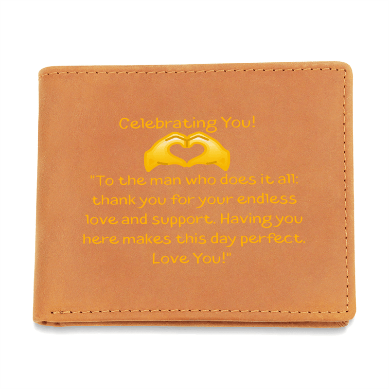 Celebrating You - Leather Wallet - The Best Shop 4U