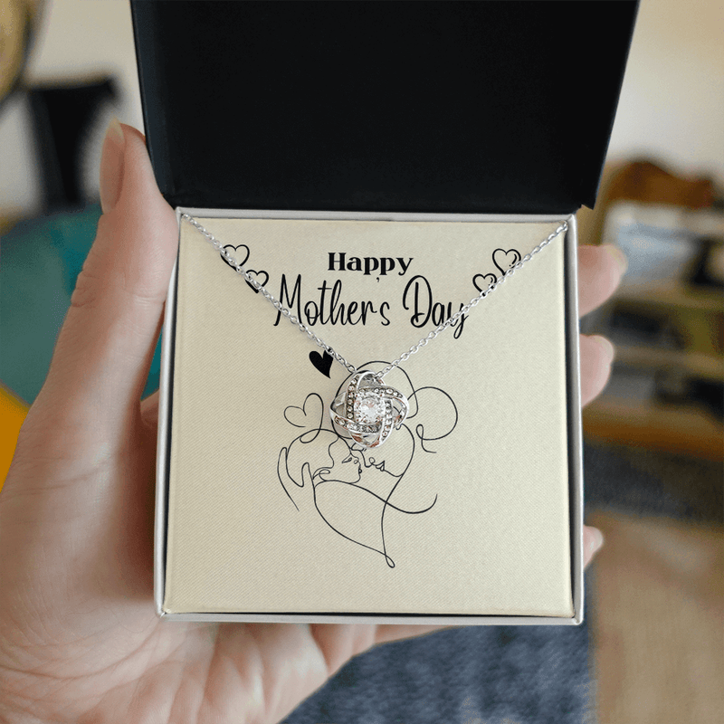 Mom & Baby - Love Knot Necklace - The Best Shop 4U