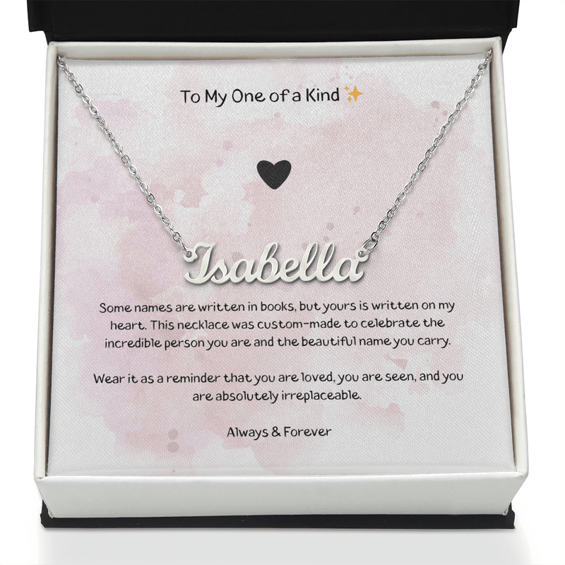 My One Of A Kind - Custom Name Necklace - The Best Shop 4U